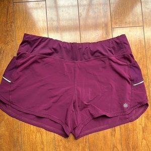 Athleta Ready Set Go Running Shorts, Large